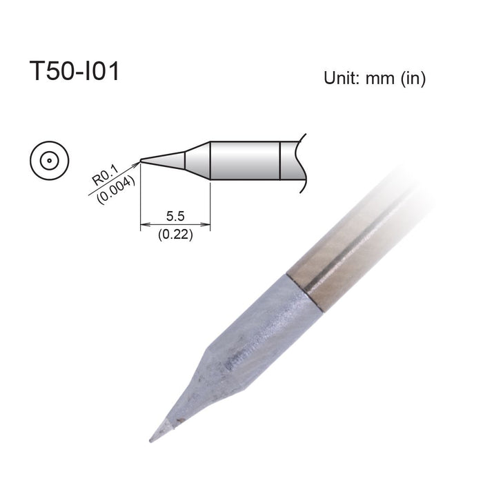 Hakko T50-I01 Micro Conical Tip Soldering Tip (Qty of 10)