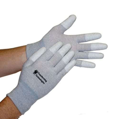Transforming Technologies GL4500T Nylon Knit ESD Inspection Gloves