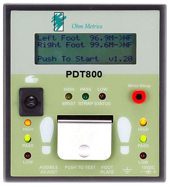 Transforming Technologies PDT800K Deluxe Digital Combo Wrist Strap &amp; Footwear Tester