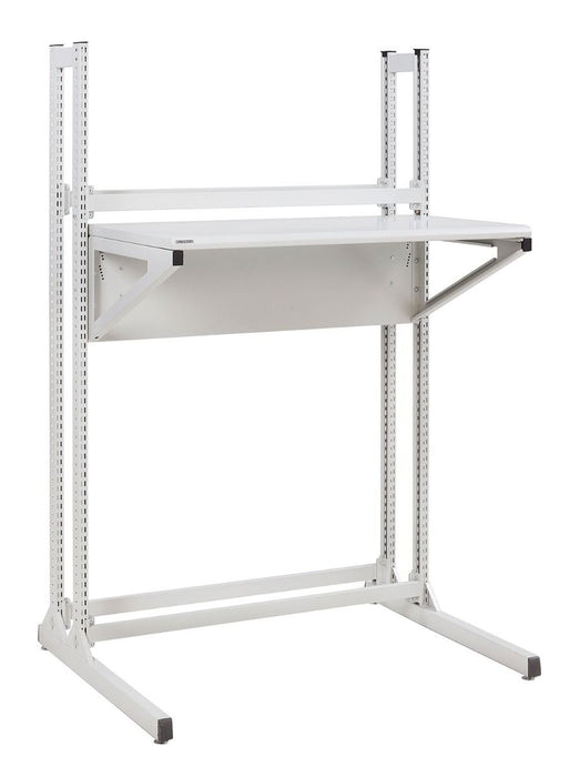 Treston TQEW712-41 30" x 48" Quick Edge Height Adjustable Workstation with Powder-Coated Aluminum Work Surface