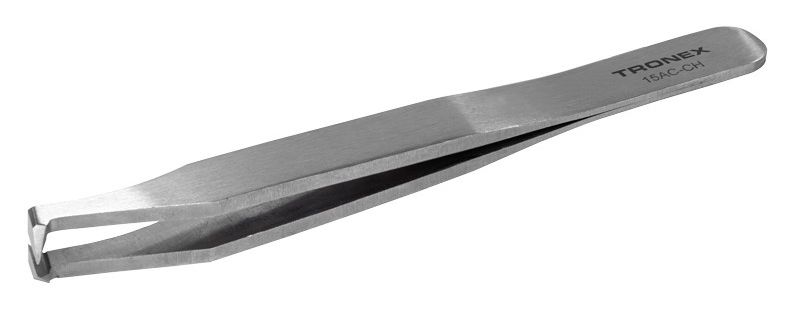 Tronex 15AC-CH Carbon Steel Cutting Tweezer with Medium, Flat, Pointed Tips