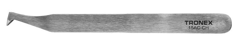 Tronex 15AC-CH Carbon Steel Cutting Tweezer with Medium, Flat, Pointed Tips