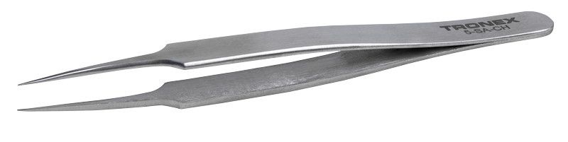 Tronex 5-SA-CH Precision Stainless Steel Tweezer with Straight, Extra Tapered, Very Fine, Pointed Tips