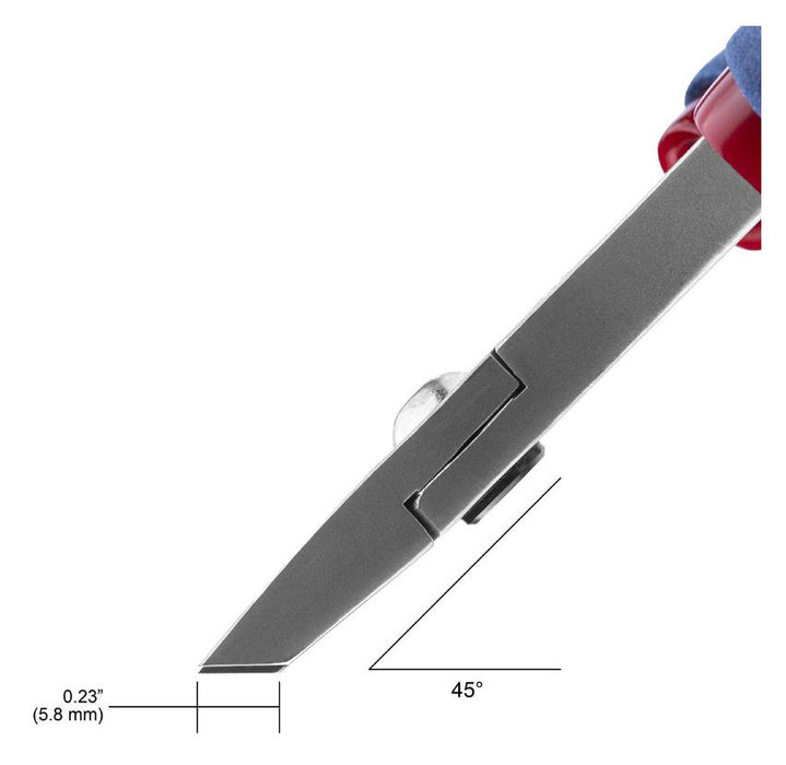 Tronex 5031 45° Head Flush Carbon Steel 0.5mm Stand-Off Cutter, 4.80" OAL