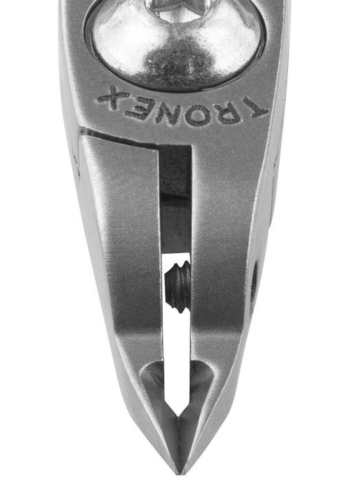 Tronex 5048 Extra Fine Pointed Head Razor Flush Carbon Steel Tip Cutter, 4.8" OAL