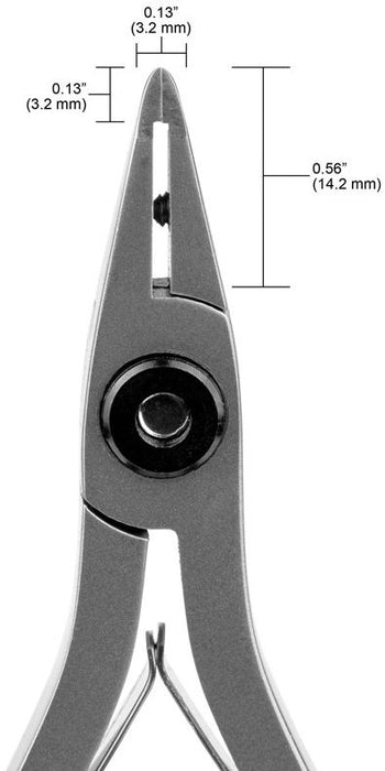 Tronex 5071 SMT Sub-Mini Small Razor-Flush Carbon Steel Fine Tip Cutter with Longer Standard Handles, 4.7" OAL