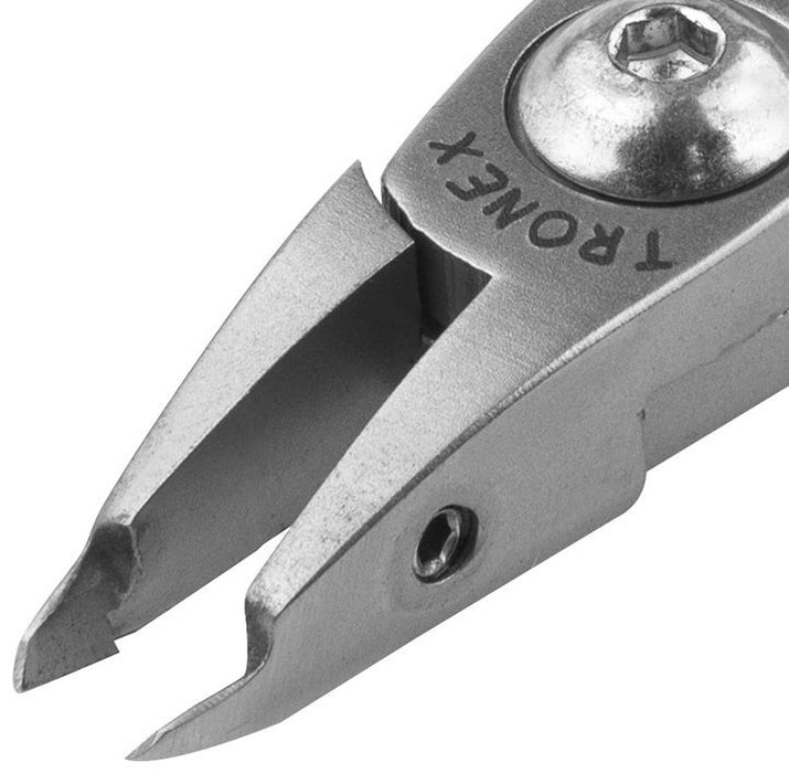 Tronex 5071 SMT Sub-Mini Small Razor-Flush Carbon Steel Fine Tip Cutter with Longer Standard Handles, 4.7" OAL