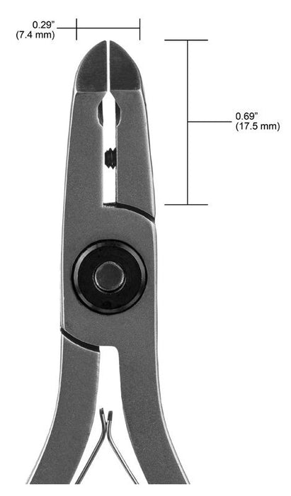 Tronex 5072 Long Large 50° Oval Relieved Head Flush Carbon Steel Robust Cutter, 4.8" OAL