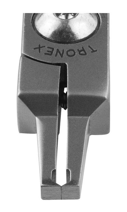 Tronex 5074 Mini Very Narrow, Long 90° Head Flush Carbon Steel Opposing Cutter, 4.9" OAL