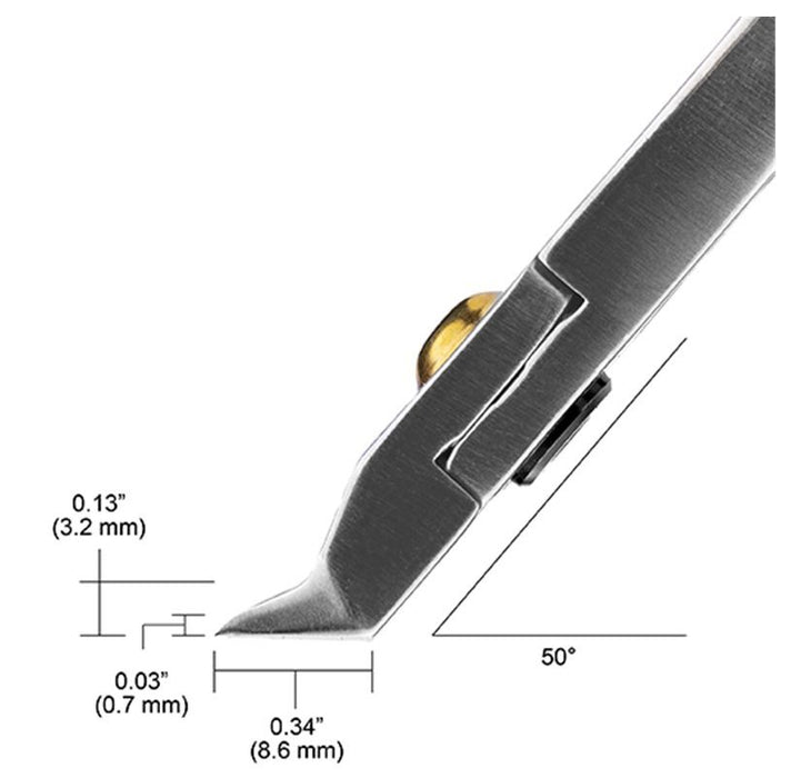 Tronex 5081W Class W Wide 50° Head Flush Tungsten Alloy Steel Cutter, 4.6" OAL