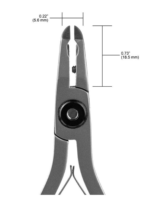 Tronex 5082 Small 50° Oval Relief Head Flush Carbon Steel Cutter, 4.90" OAL