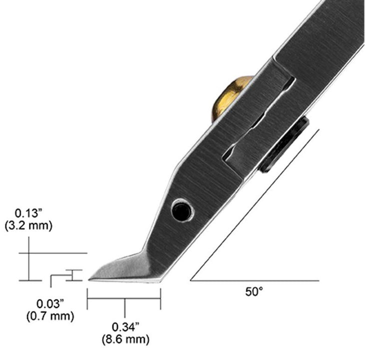 Tronex 5084W Class W Thin 50° Head Flush Tungsten Alloy Steel Cutter, 4.9" OAL