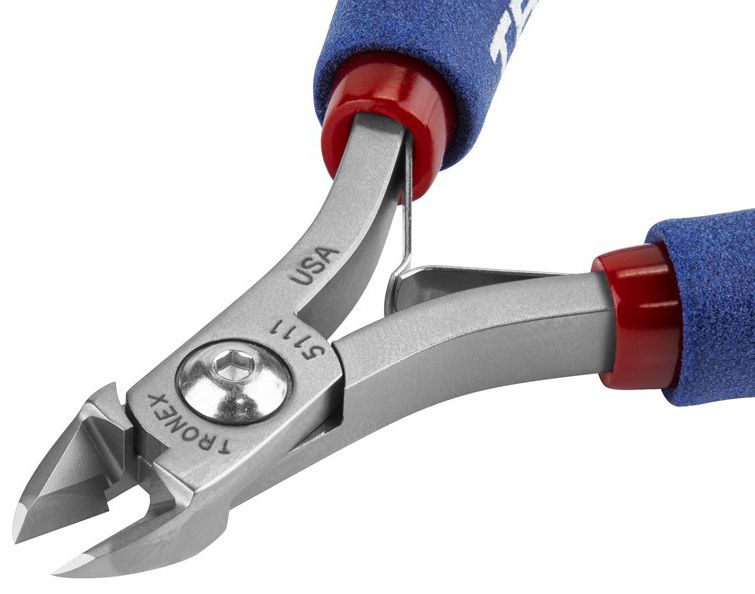 Tronex 5111 General Purpose Strong Medium Oval Head Semi-Flush Carbon Steel Cutter, 4.6" OAL