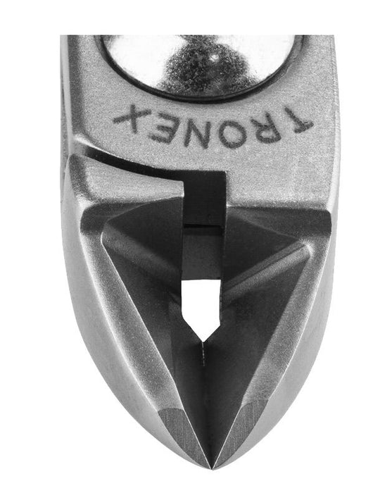 Tronex 5112 General Purpose Strong Medium Oval Head Flush Carbon Steel Cutter, 4.6" OAL