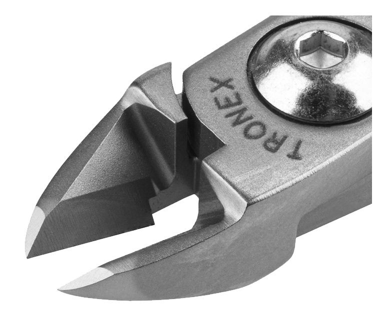 Tronex 5112 General Purpose Strong Medium Oval Head Flush Carbon Steel Cutter, 4.6" OAL