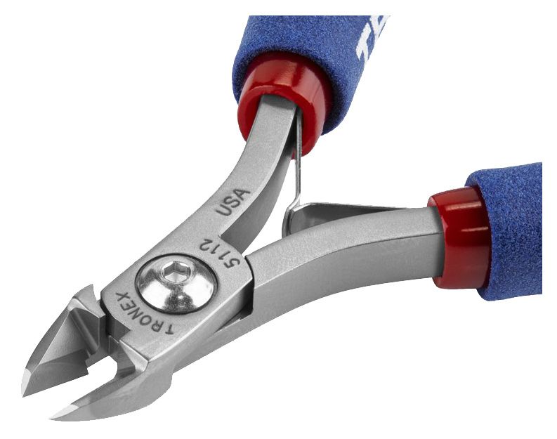 Tronex 5112 General Purpose Strong Medium Oval Head Flush Carbon Steel Cutter, 4.6" OAL