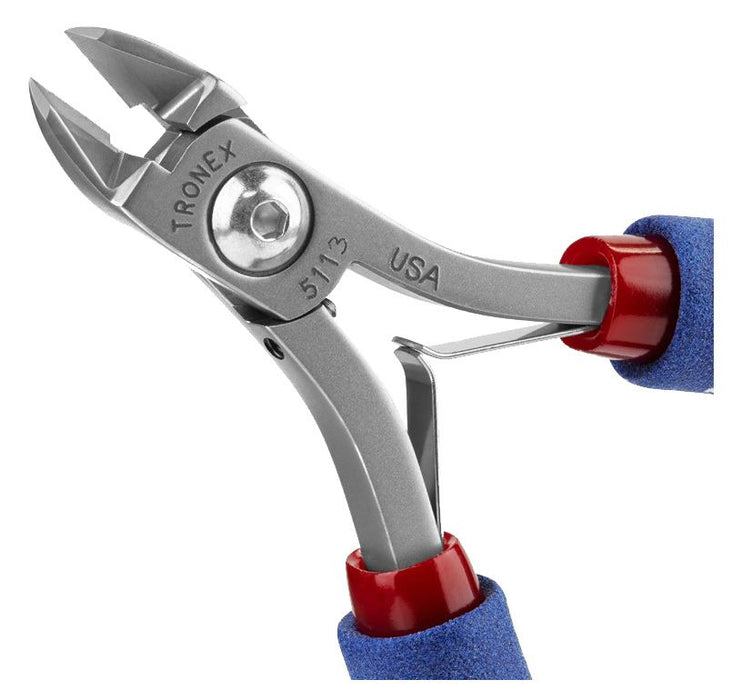 Tronex 5113 General Purpose Strong Medium Oval Head Razor-Flush Carbon Steel Cutter, 4.6" OAL