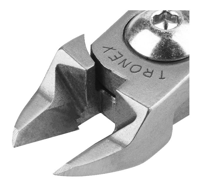 Tronex 5122 General Purpose Strong Medium Oval Relieved Head Flush Carbon Steel Cutter, 4.6" OAL