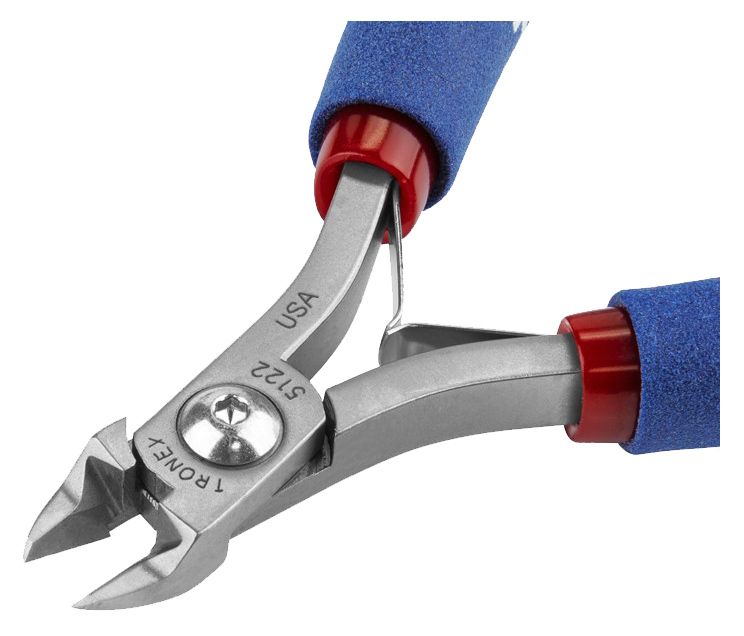 Tronex 5122 General Purpose Strong Medium Oval Relieved Head Flush Carbon Steel Cutter, 4.6" OAL