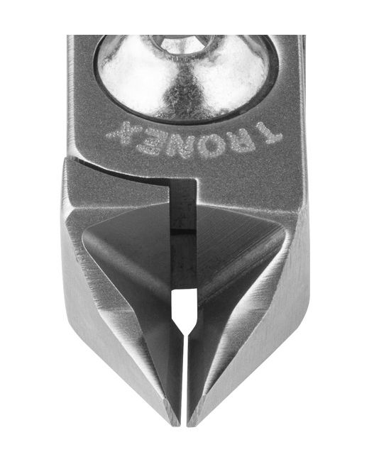 Tronex 5221 Medium Pointed Tapered & Relieved Head Semi-Flush Carbon Steel Cutter, 4.6" OAL