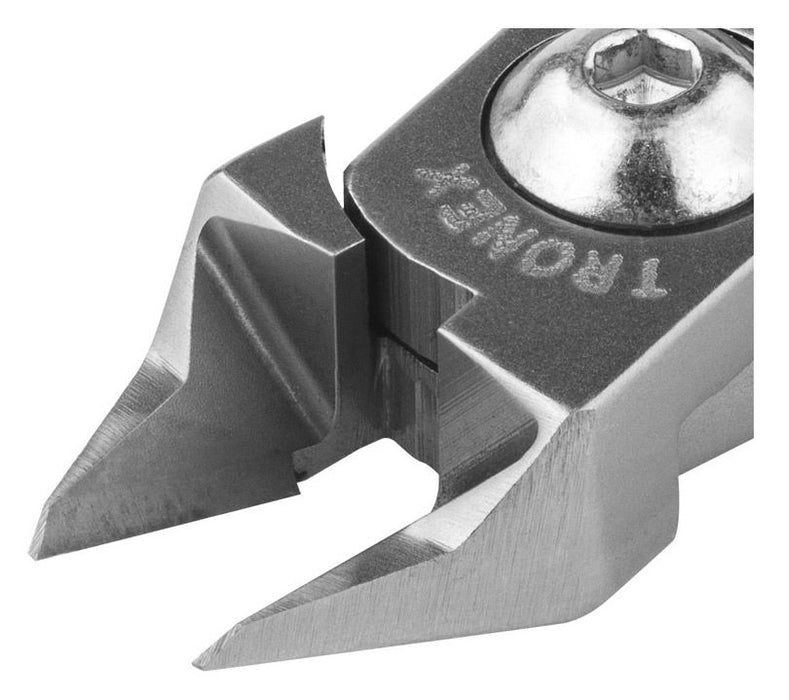 Tronex 5221 Medium Pointed Tapered & Relieved Head Semi-Flush Carbon Steel Cutter, 4.6" OAL