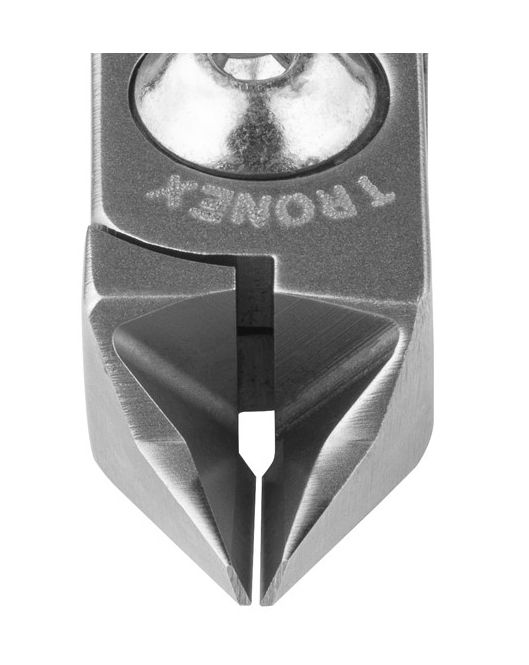 Tronex 5222 Medium Pointed Tapered & Relieved Head Flush Carbon Steel Cutter, 4.6" OAL