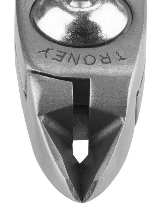 Tronex 5313 SMT Mini Oval Head Razor-Flush Carbon Steel Cutter with Long Standard Handles, 4.5" OAL