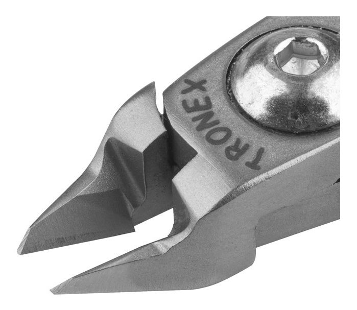 Tronex 5422 Mini Tapered & Relieved Head Flush Carbon Steel Cutter, 4.6" OAL