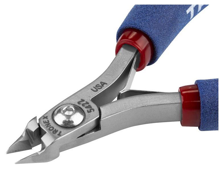 Tronex 5422 Mini Tapered & Relieved Head Flush Carbon Steel Cutter, 4.6" OAL