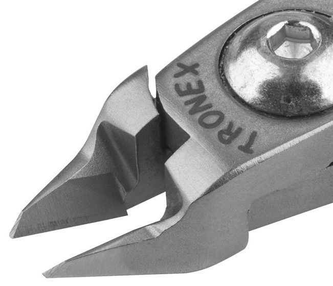 Tronex 5423 Mini Tapered & Relieved Head Razor-Flush Carbon Steel Cutter, 4.6" OAL