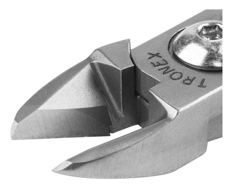 Tronex 5511 General Purpose Large Oval Head Semi-Flush Carbon Steel Cutter, 4.7" OAL