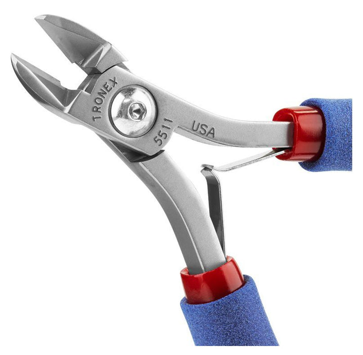 Tronex 5511 General Purpose Large Oval Head Semi-Flush Carbon Steel Cutter, 4.7" OAL