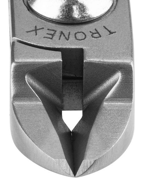 Tronex 5523 General Purpose Large Oval Relieved Head Razor-Flush Carbon Steel Cutter, 4.7" OAL