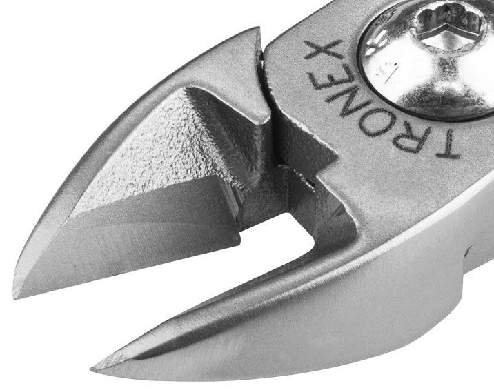 Tronex 5611 Heavy-Duty Extra Large Oval Head Semi-Flush Carbon Steel Cutter with Medium Standard Handles, 5.5" OAL