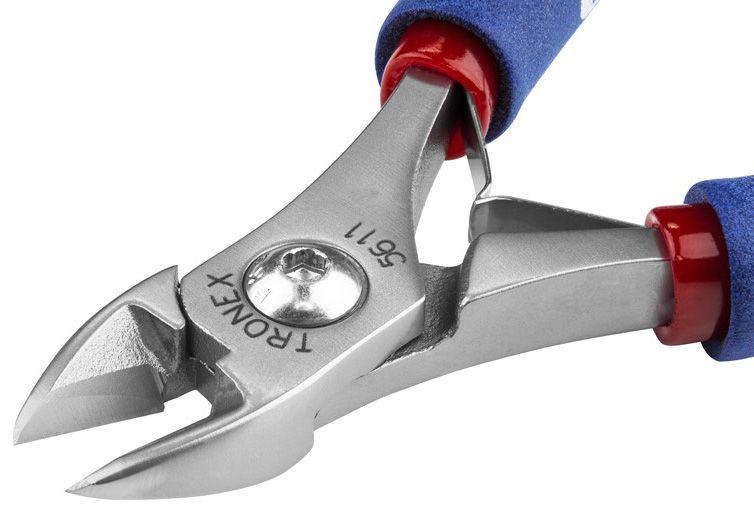 Tronex 5611 Heavy-Duty Extra Large Oval Head Semi-Flush Carbon Steel Cutter with Medium Standard Handles, 5.5" OAL