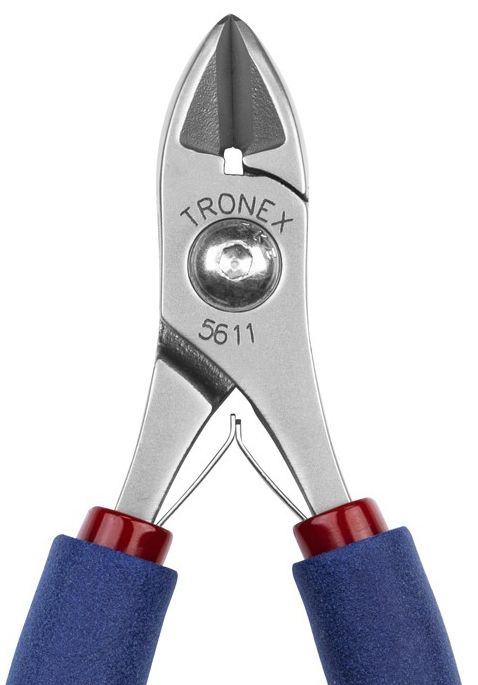 Tronex 5611 Heavy-Duty Extra Large Oval Head Semi-Flush Carbon Steel Cutter with Medium Standard Handles, 5.5" OAL