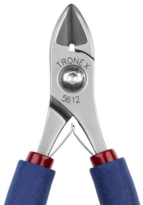 Tronex 5612 Heavy-Duty Extra Large Oval Head Flush Carbon Steel Cutter with Medium Standard Handles, 5.5" OAL