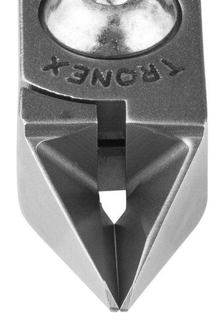 Tronex 5712 Extra Long Large Tapered Head Flush Carbon Steel Cutter, 4.7" OAL