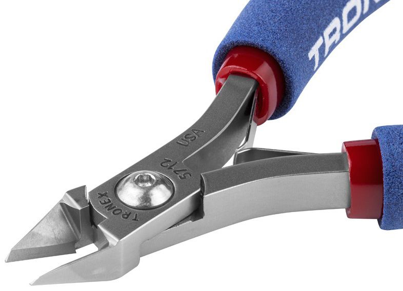 Tronex 5712 Extra Long Large Tapered Head Flush Carbon Steel Cutter, 4.7" OAL