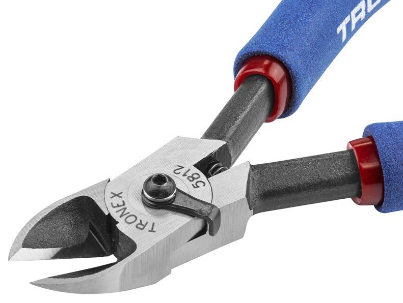 Tronex 5812 Heavy-Duty Long Extra Large Oval Head Flush Forged Carbon Steel Cutter & Jaw Restraining Device, 5.2" OAL