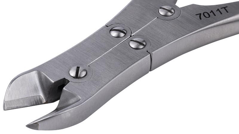 Tronex 7011T Oval Head Semi-Flush Tungsten Carbide Cutter with Ergonomic Handles, 6.3" OAL