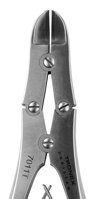 Tronex 7011T Oval Head Semi-Flush Tungsten Carbide Cutter with Ergonomic Handles, 6.3" OAL