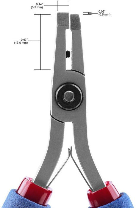 Tronex 7031 45° Head Flush Carbon Steel 0.5mm Stand-Off Cutter with Long Ergonomic Handles & Anti-Dulling Protection, 5.8" OAL