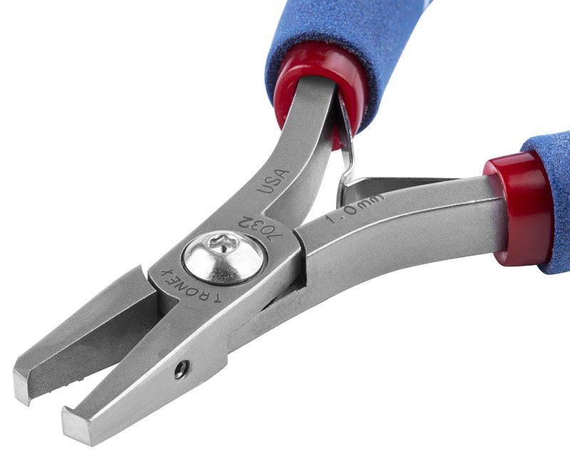 Tronex 7032 90° Head Flush Carbon Steel 1.0mm Stand-Off Cutter with Ergonomic Handles, 5.8" OAL