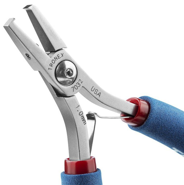 Tronex 7032 90° Head Flush Carbon Steel 1.0mm Stand-Off Cutter with Ergonomic Handles, 5.8" OAL