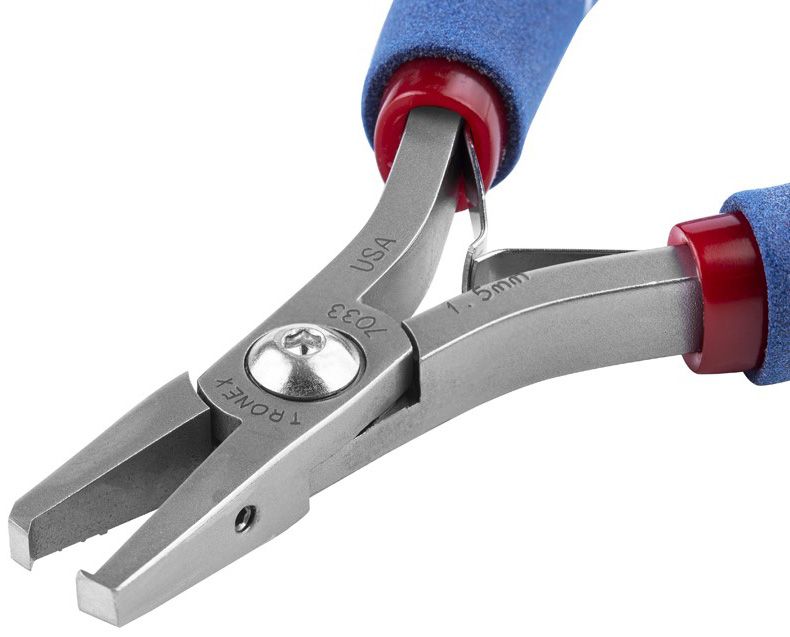 Tronex 7033 90° Head Flush Carbon Steel 1.5mm Stand-Off Cutter with Ergonomic Handles, 5.8" OAL