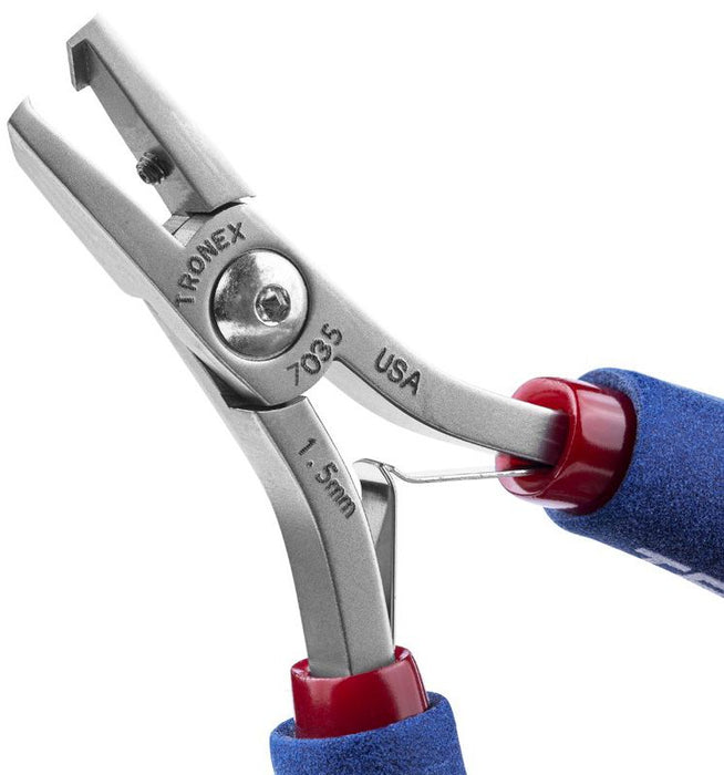 Tronex 7035 45° Head Flush Carbon Steel 1.5mm Stand-Off Cutter with Ergonomic Handles, 5.8" OAL