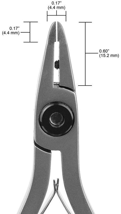 Tronex 7049 Mini Short Sturdy High Relief Head Razor-Flush Carbon Steel Slightly Rounded Tip Cutter with Long Ergonomic Handles, 5.8" OAL