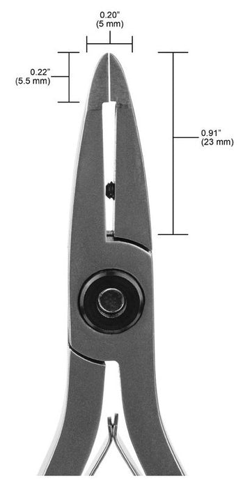 Tronex 7070 Slim Large Low Relieved Head Razor-Flush Carbon Steel Small Tip Cutter with Long Ergonomic Handles, 6.1" OAL