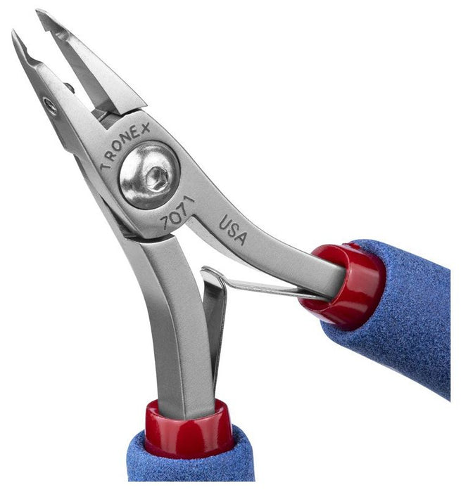 Tronex 7071 SMT Sub-Mini Small Head Carbon Steel Fine Tip Cutter with Long Ergonomic Handles, 5.7" OAL